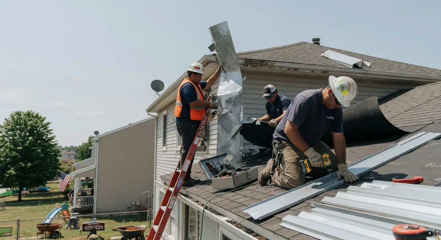 Storm Damage Metal Roof Repair in South Otselic, NY